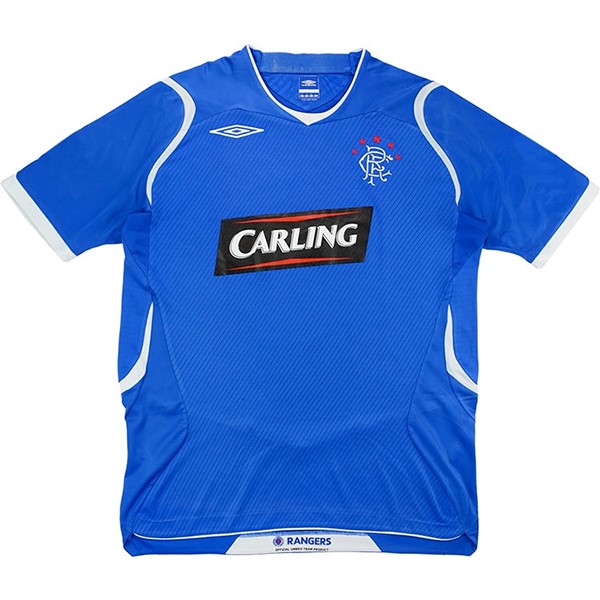 Tailandia Camiseta Rangers Primera Equipación Retro 2008 2009 Azul